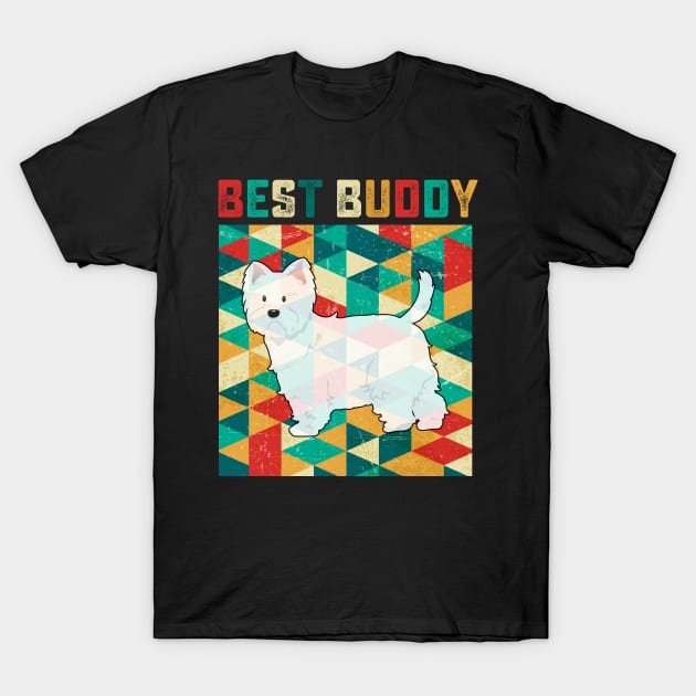 Best Buddy Westie T-Shirt by danieldamssm
